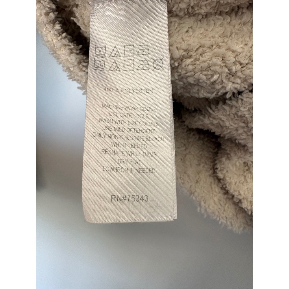 Sincerely Jules Apres Ski Oatmeal Cozy Chenille Mock Neck Sweater Plush Knit - Picture 3 of 6